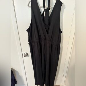 The Drop Plus Size Black Women's Jump Suit